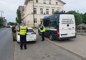 SŁużby podczas kontroli przejzadów na aplikacje.