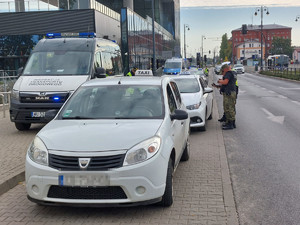 SŁużby podczas kontroli przejzadów na aplikacje.