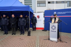 Uroczyste przekazanie pojazdów służbowych