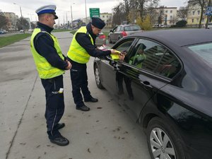 Policjanci podczas działań.