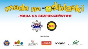 Oficjalne logo akcji &quot;Moda na odblaski&quot;.