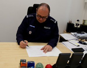 Komendant policji miejskiej podpisał porozumienie