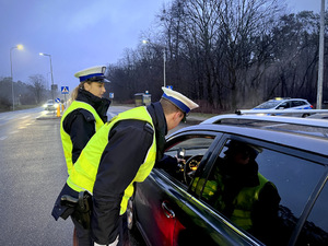 Policjanci Ruchu Drogowego w trakcie działań &quot;Trzeźwy Kierujący&quot;