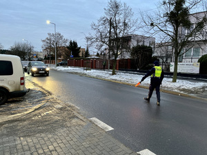 Policjanci ruchu drogowego w trakcie działań &quot;trzeźwy kierujący&quot;