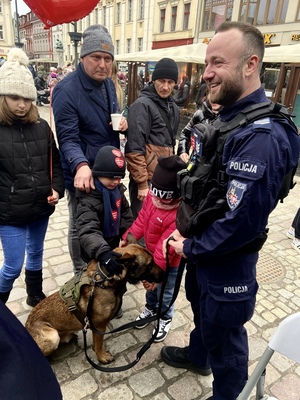 Policjanci podczas finału WOŚP w Bydgoszczy.