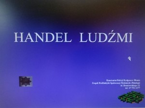 Baner dot. handlu ludźmi