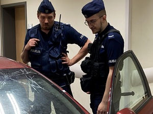 Policjanci podczas bydgoskich eliminacji do zawodów „Patrol roku 2024”.