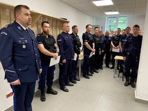 Policjanci podczas bydgoskich eliminacji do zawodów „Patrol roku 2024”.