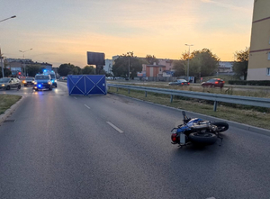 Śmiertelny wypadek motocyklisty na ulicy Solskiego w Bydgoszczy