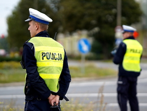 Policjanci w trakcie działań