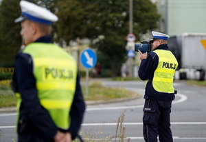 Policjanci w trakcie działań