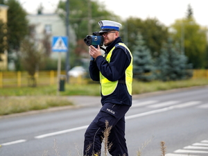 Policjanci w trakcie działań