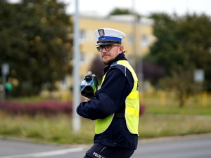 Policjanci w trakcie działań