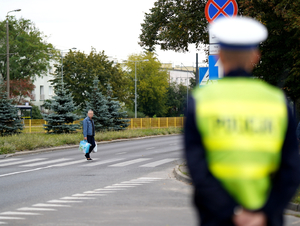 Policjanci w trakcie działań