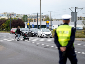 Policjanci w trakcie działań