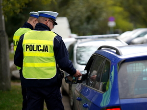 Policjanci w trakcie działań