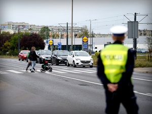 Policjanci w trakcie działań