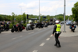 Bydgoscy policjanci zabezpieczali zlot Harley-Davidson