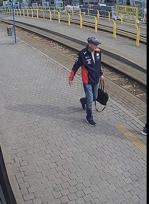 zdjęcia przedstawiają osobę podejrzaną o kradzież