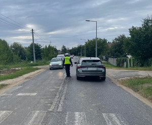 policjanci podczas działań