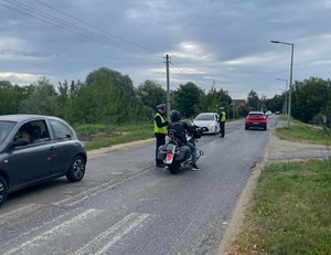 policjanci podczas działań