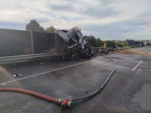 Służby na miejscu zdarzenia.