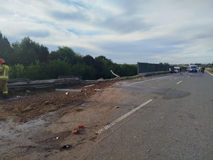 Służby na miejscu zdarzenia.