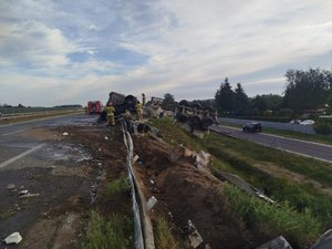 Służby na miejscu zdarzenia.