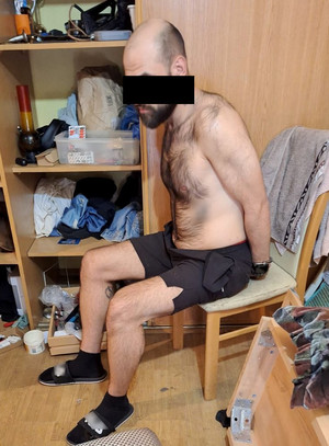 Zatrzymany mężczyzna.