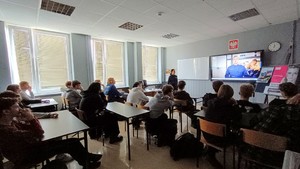 Uczestnicy podczas spotkania.