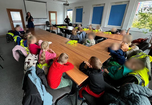 Przedszkolaki z wizytą u policjantów na bydgoskich Wyżynach