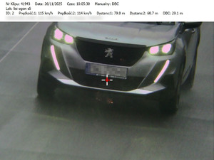 Bydgoscy policjanci kontrolowali odległości między pojazdami na S-5