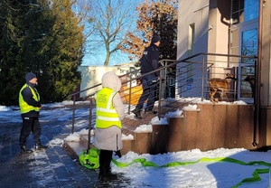 Służby podczas ćwiczeń.