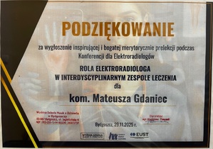 podziękowania dla policjanta