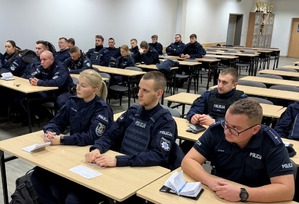 Kursanci ze Szkoły Policji w Pile pełnią służby na terenie Bydgoszczy