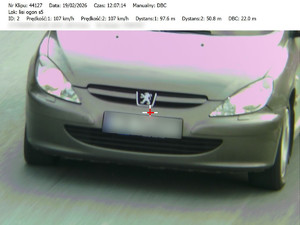 Policjanci ruchu drogowego kontrolowali odległość między pojazdami