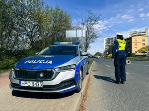 policjanci w trakcie działań "NURD"
