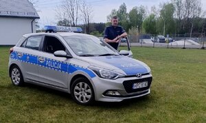 Białobłocki dzielnicowy z wizytą u najmłodszych