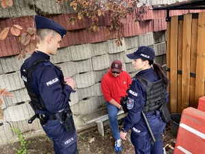 Policjanci podczas zawodów.
