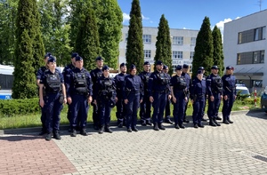 Policjanci podczas zawodów.