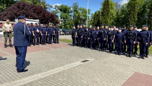 Policjanci podczas zawodów.