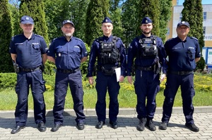 Wspólne zdjęcie policjantów.