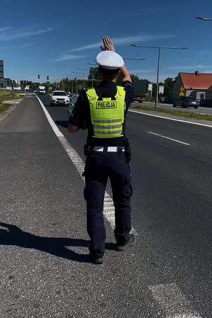 policjanci podczas służby