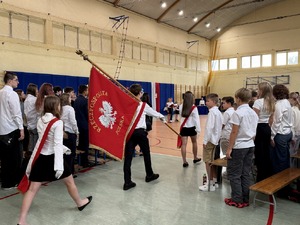 Komendanci podczas uroczystości rozpoczęcia roku szkolnego.