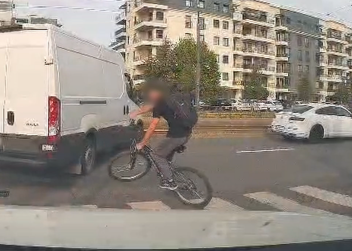 Finał jazdy nietrzeźwego rowerzysty